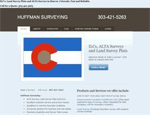 Tablet Screenshot of huffmansurveying.com